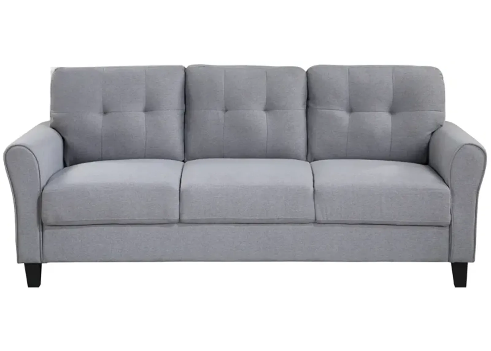 Modern Living Room Sofa Linen Upholstered Couch Furniture For Home Or Office