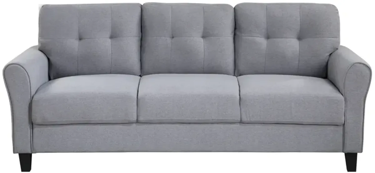 Modern Living Room Sofa Linen Upholstered Couch Furniture For Home Or Office