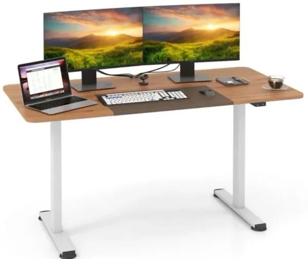 Hivvago Electric Standing Desk Adjustable with Cable Management Hole