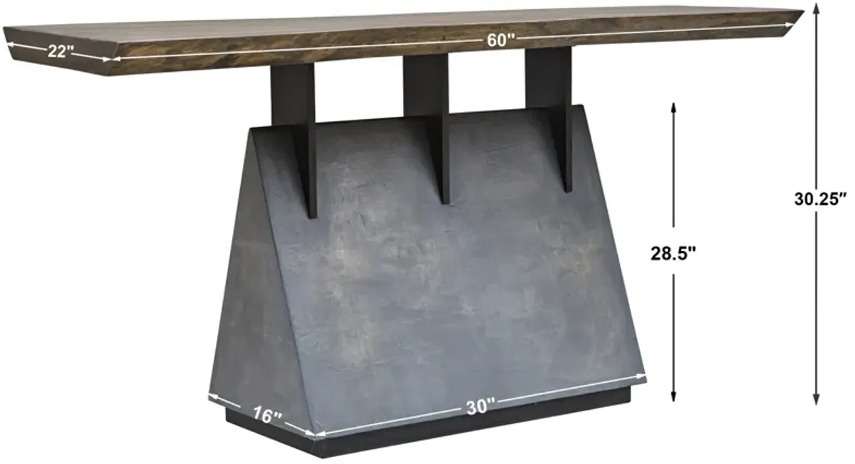 Vessel Industrial Console Table