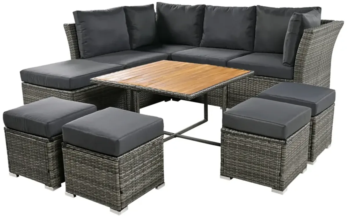 Merax Outdoor Conversation Sofa Set Patio Furniture Set