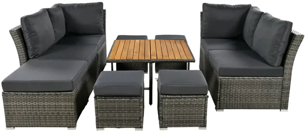 Merax Outdoor Conversation Sofa Set Patio Furniture Set