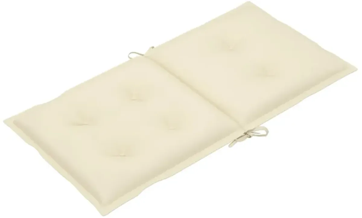 vidaXL Garden Chair Cushions 4 pcs Cream 39.4"x19.7"x2.8"