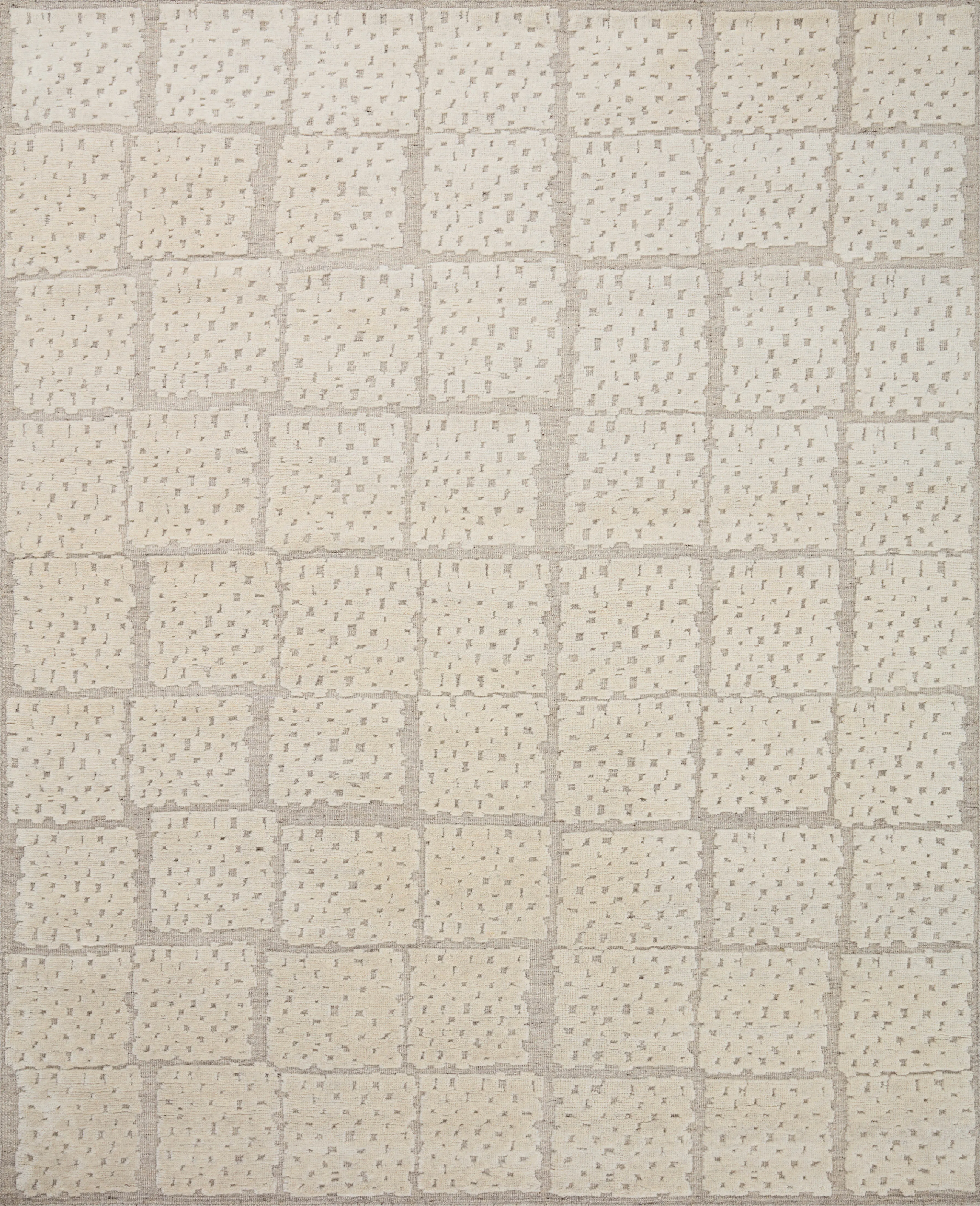 Moore MOE04 Pebble/Ivory 8'6" x 11'6" Rug