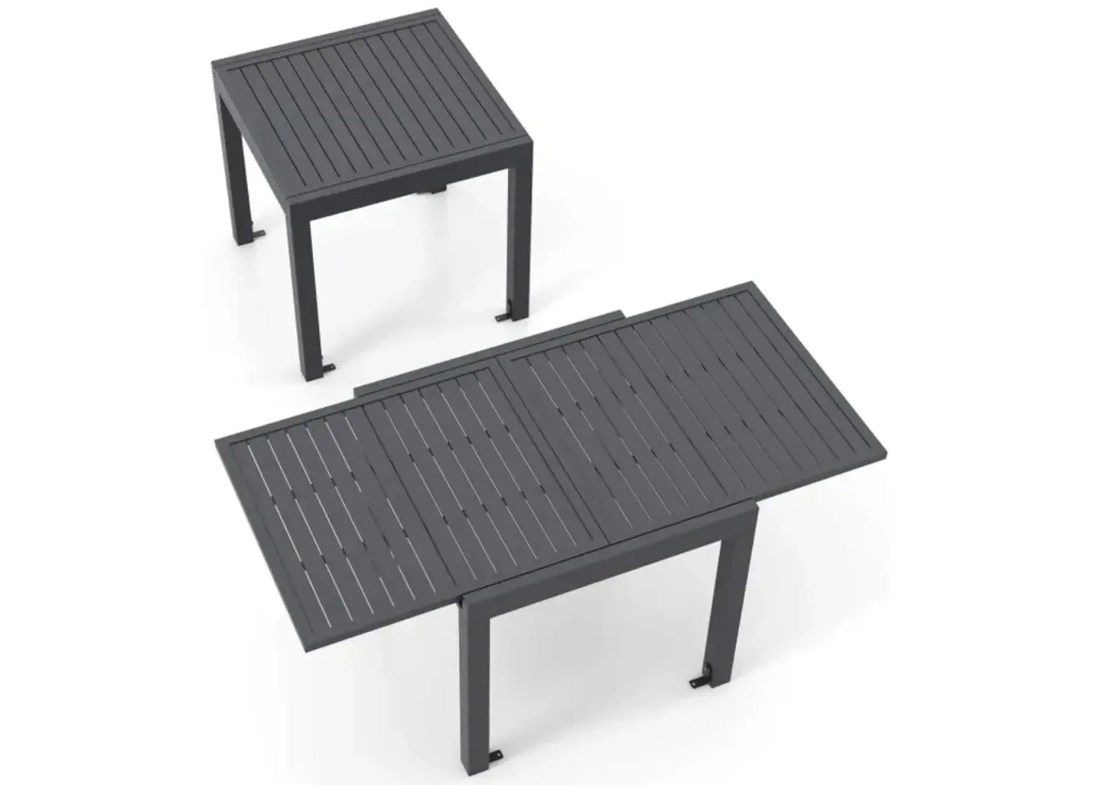 Hivvago Expandable Patio Dining Table for 4-6 People