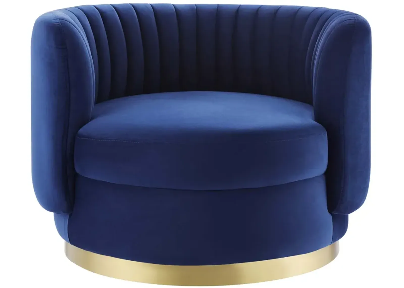 Embrace Tufted Performance Velvet Swivel Chair