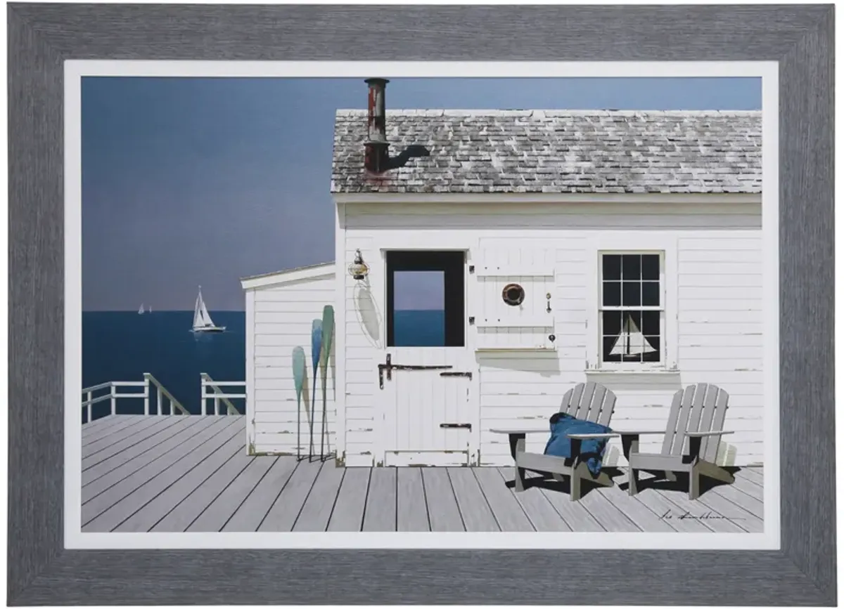 Dock House Framed Print