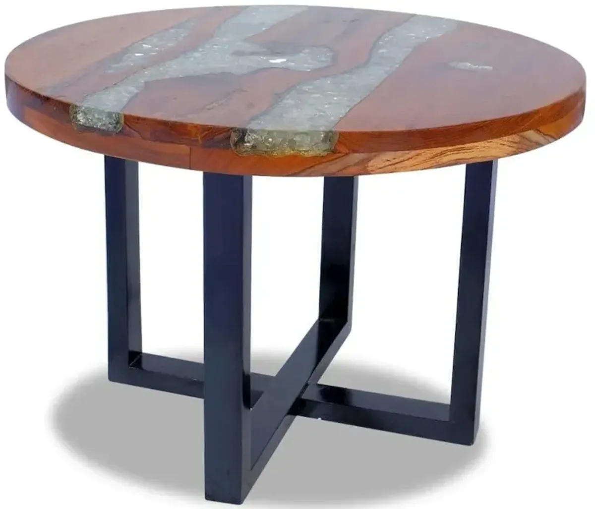 vidaXL Coffee Table Teak Resin