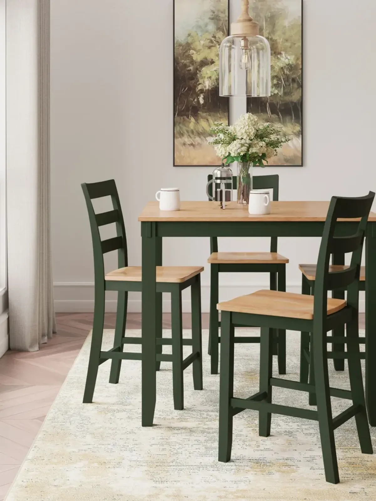 Gesthaven 5-Piece Counter Height Dining Set