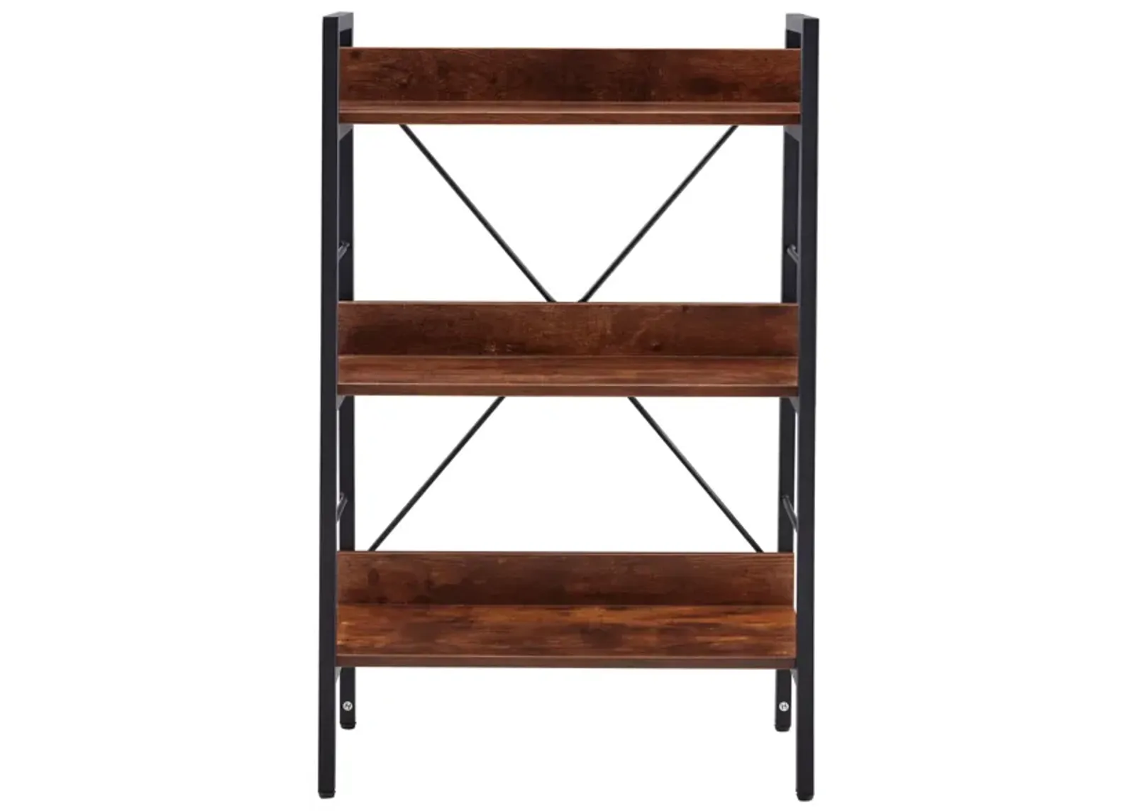 3 Layer Display Bookshelf Ladder Shelf Storage Shelves Rack