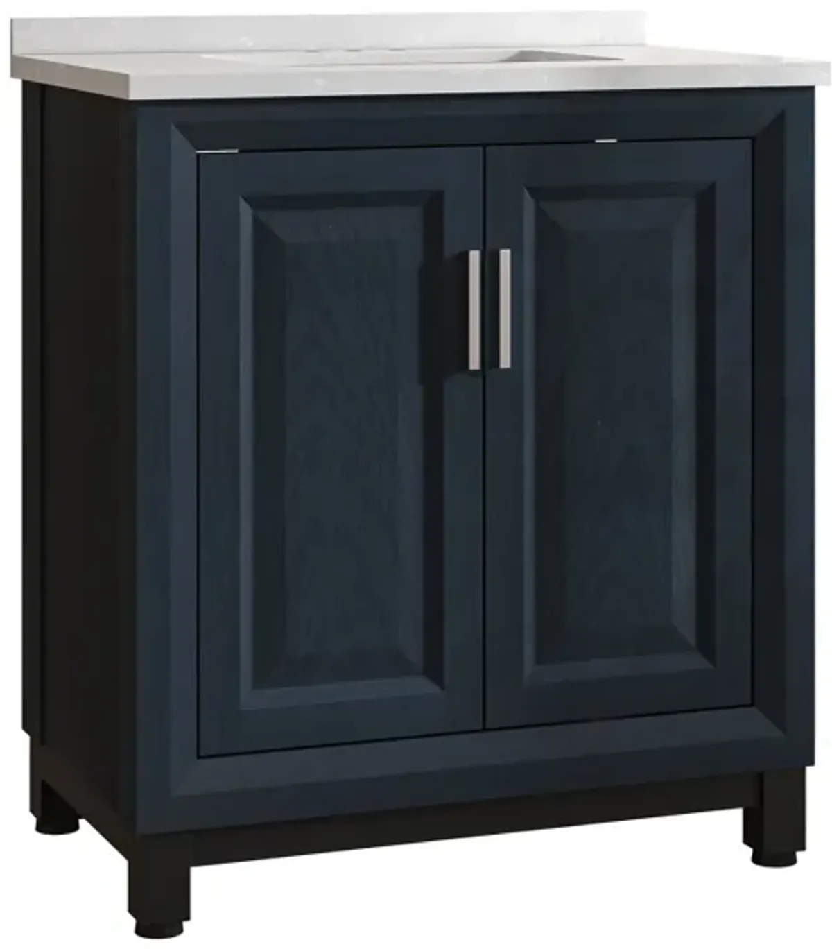 FESTIVO 30" Freestanding Vanity with Marble Top and Storage Cabinet