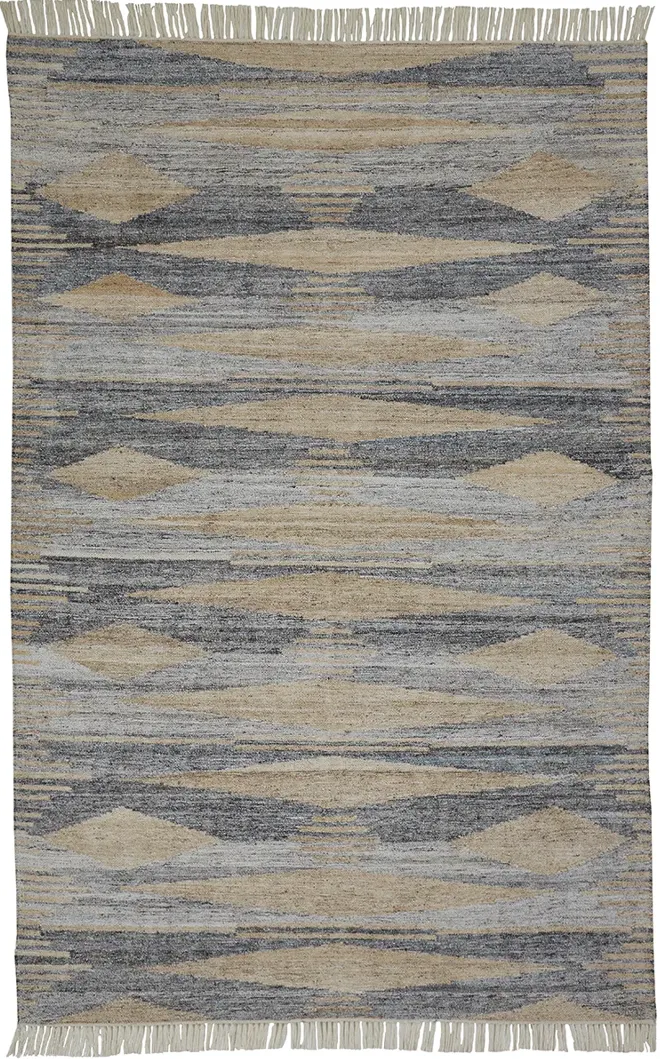 Beckett 0815F Gray/Tan/Silver 5' x 8' Rug