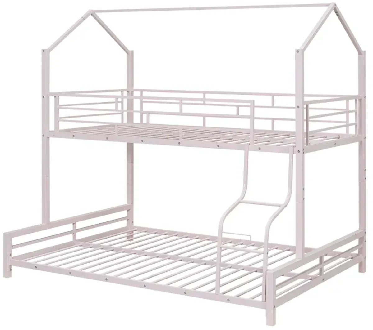 Merax Metal House Bunk Bed 2 Beds in 1