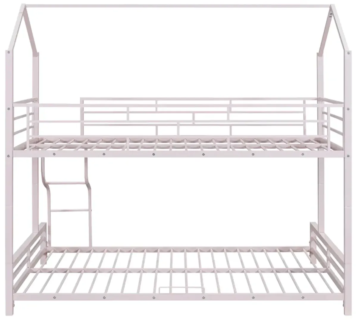 Merax Metal House Bunk Bed 2 Beds in 1