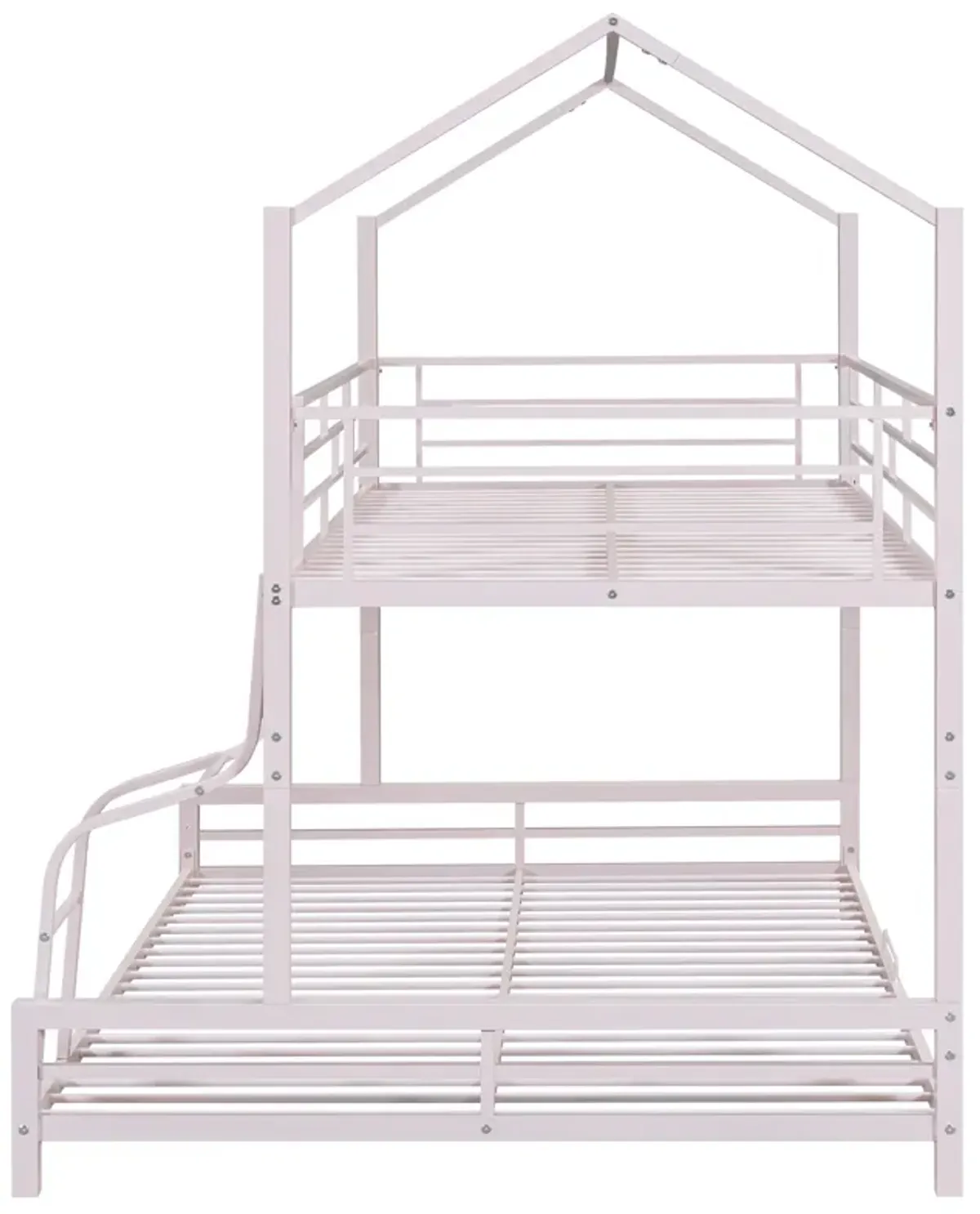 Merax Metal House Bunk Bed 2 Beds in 1