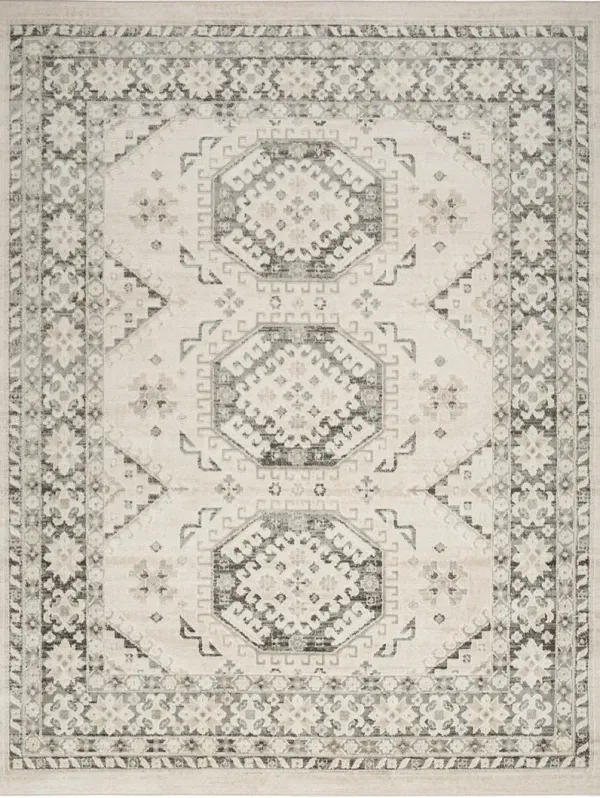 Serenity Home SRH01 Ivory/Gray 5'3" x 7'3" Rug