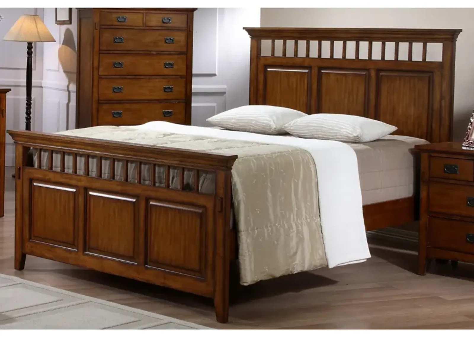 Sunset Trading Tremont Queen Bed | Distressed Brown