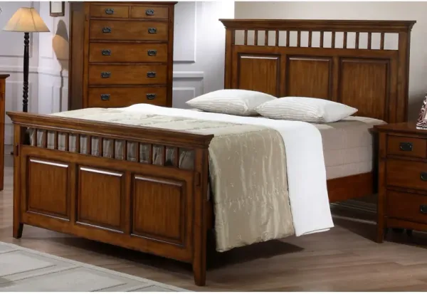 Sunset Trading Tremont Queen Bed | Distressed Brown