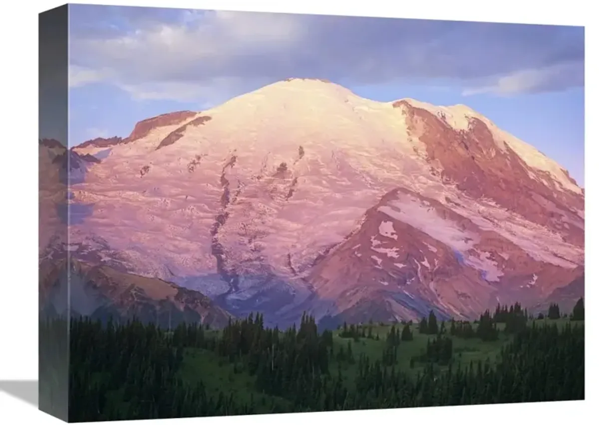 Mount Rainier at sunrise, Mount Rainier National Park, Washington-Canvas Art-16x12