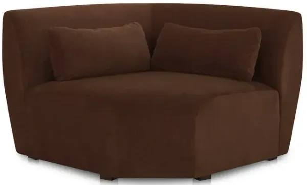 Moe's Home Collection Amelia Corner Chair Chestnut