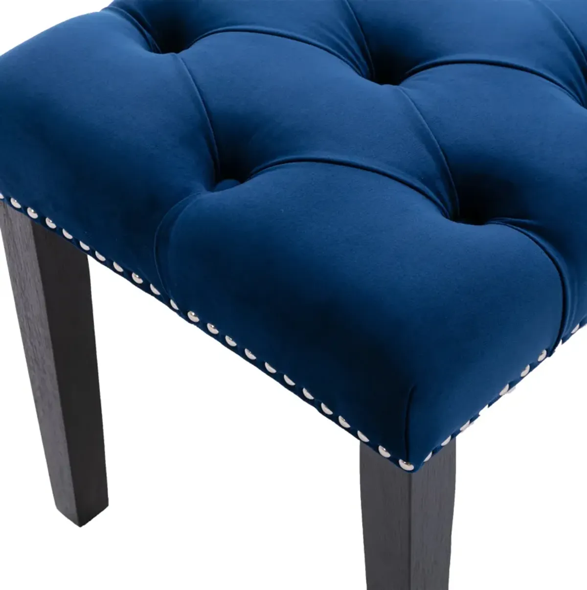 Stylish Tufted Velvet Cushion Shoe Bench for Entryway, Bedroom, Living Room