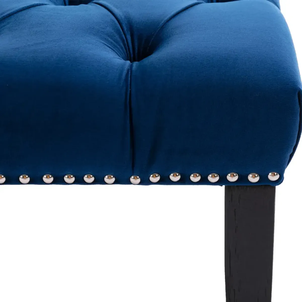 Stylish Tufted Velvet Cushion Shoe Bench for Entryway, Bedroom, Living Room