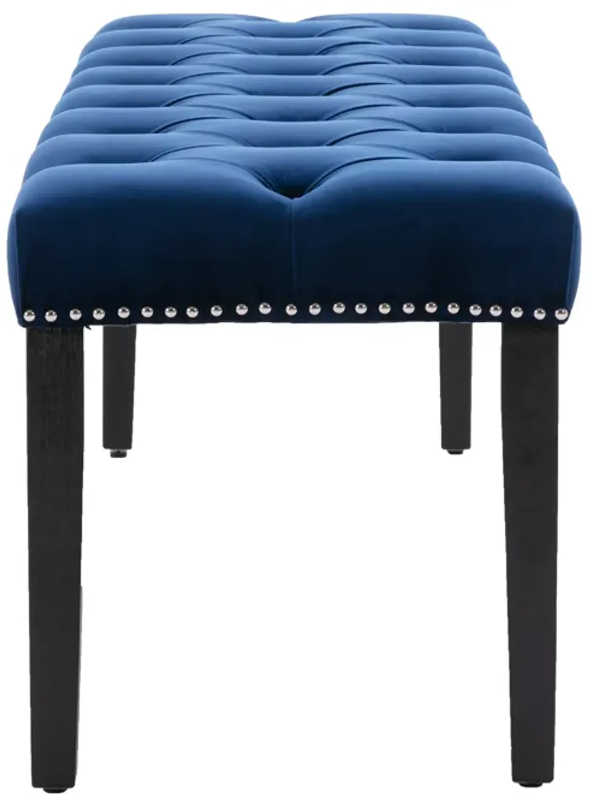 Stylish Tufted Velvet Cushion Shoe Bench for Entryway, Bedroom, Living Room