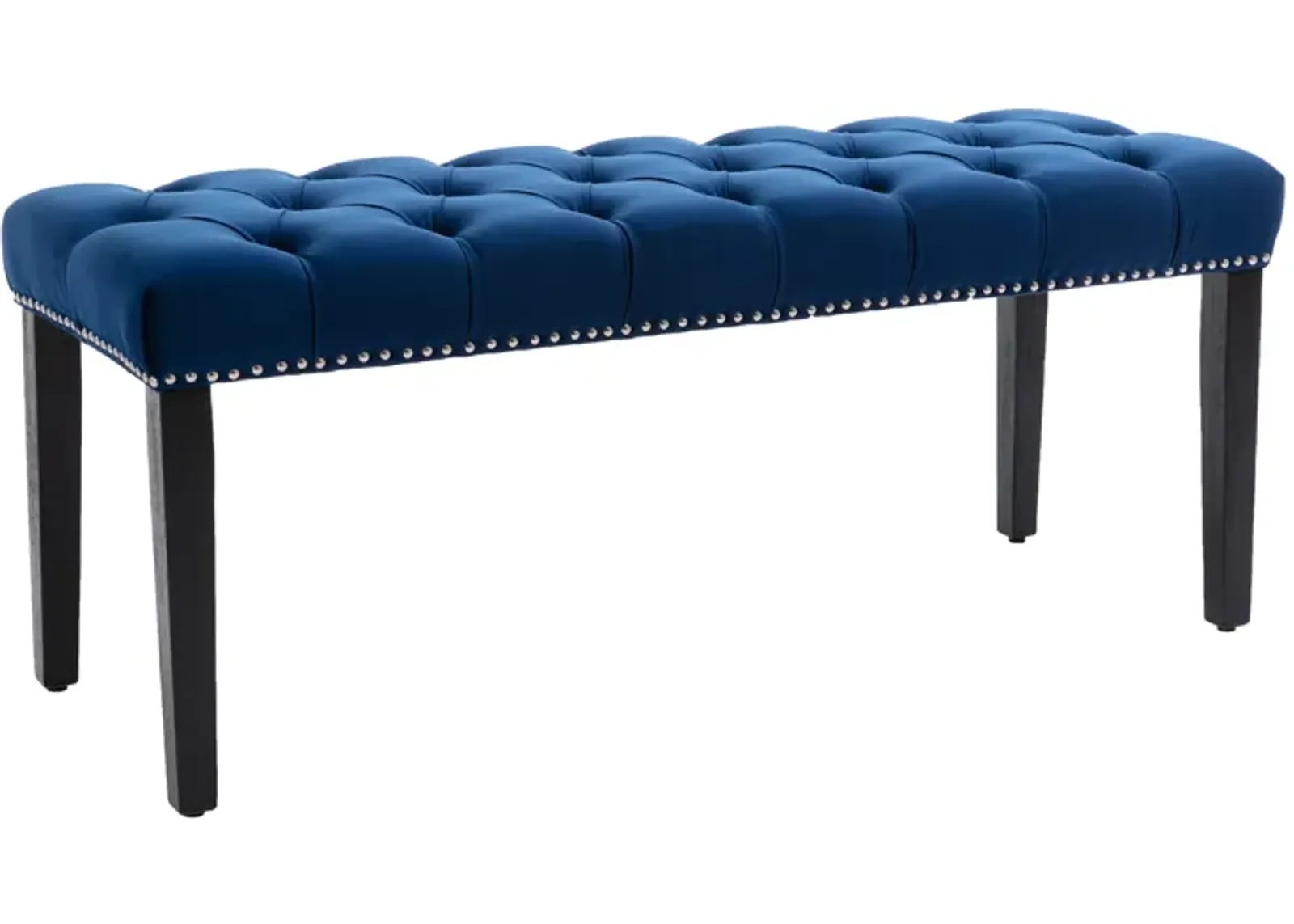 Stylish Tufted Velvet Cushion Shoe Bench for Entryway, Bedroom, Living Room