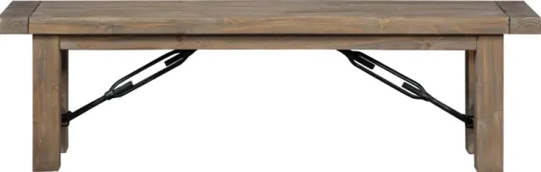 Autumn Solid Wood Dining Bench in Flink Oak