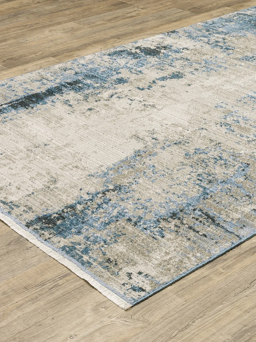 Bauer 3'10" x 5'5" Blue Rug