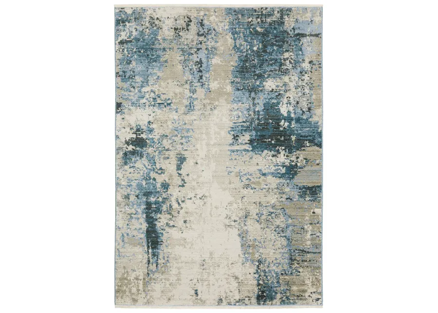 Bauer 3'10" x 5'5" Blue Rug