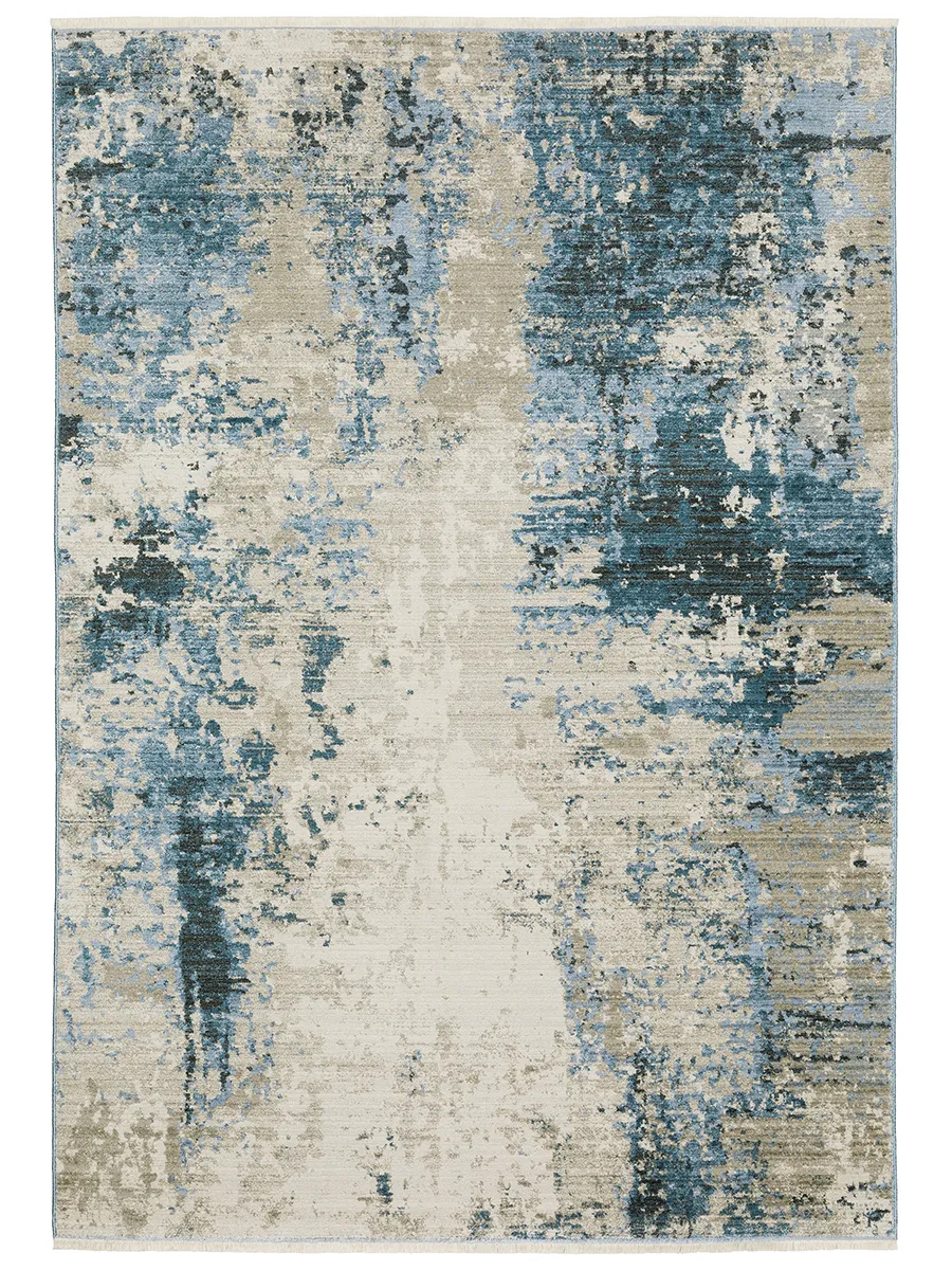 Bauer 3'10" x 5'5" Blue Rug