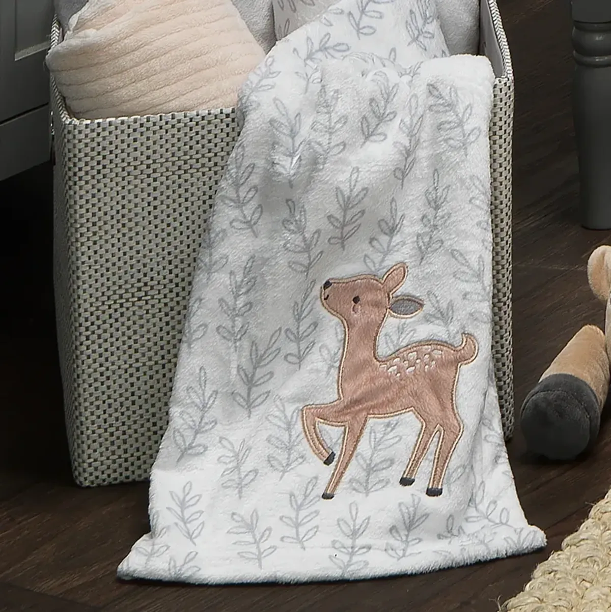 Bedtime Originals Deer Park Gray Baby Blanket