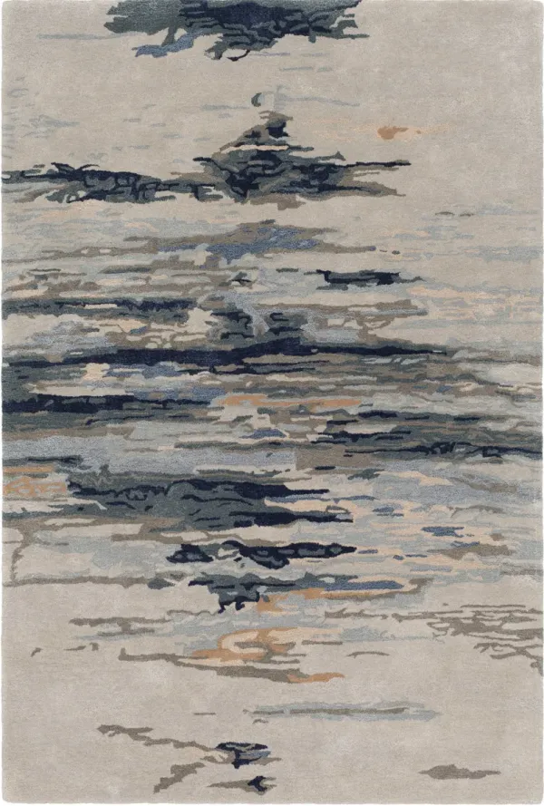 Kavita KVT-2302 2'6' x 8' Gray Rug