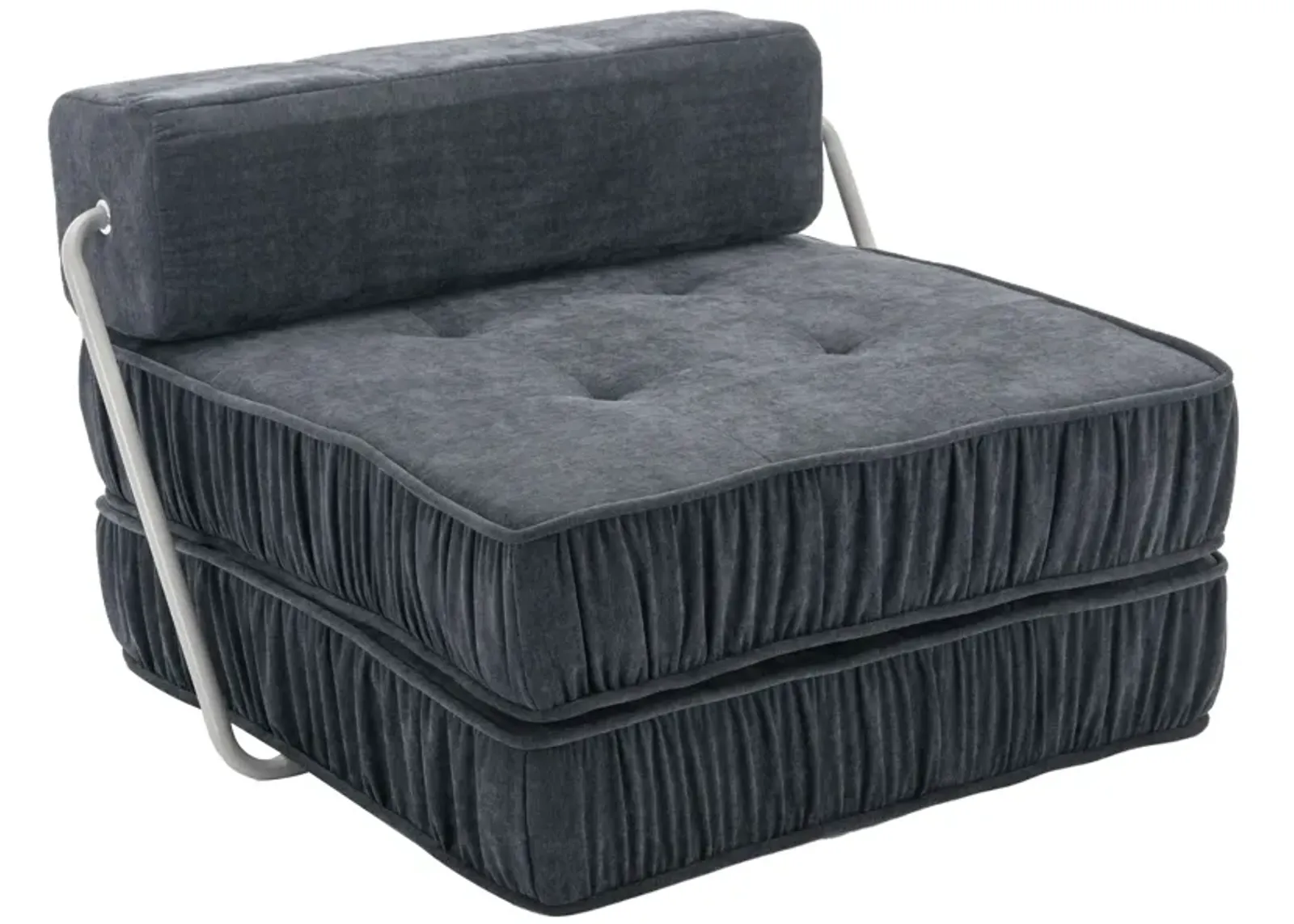 Convertible Sectional Sofa and Armless Chair Set