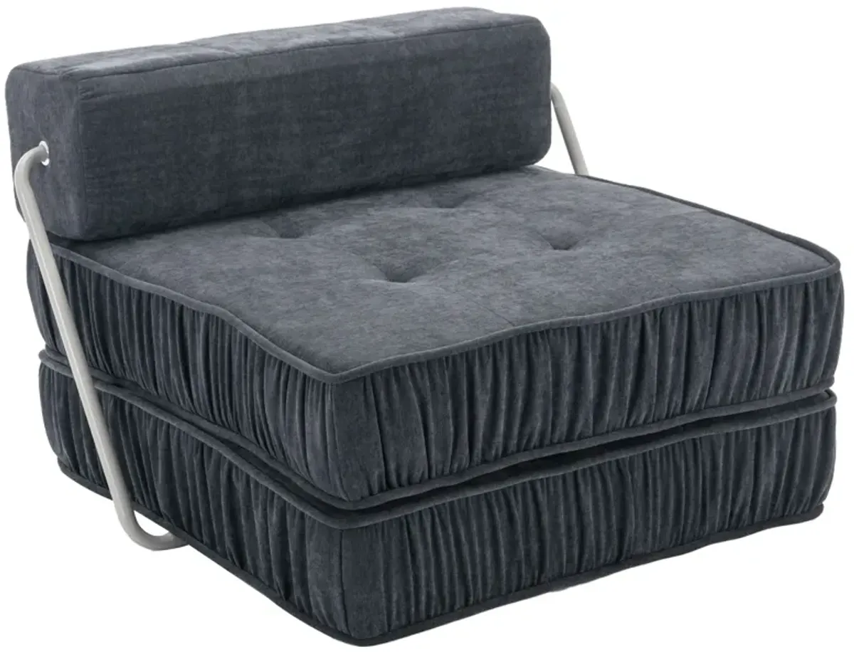 Convertible Sectional Sofa and Armless Chair Set