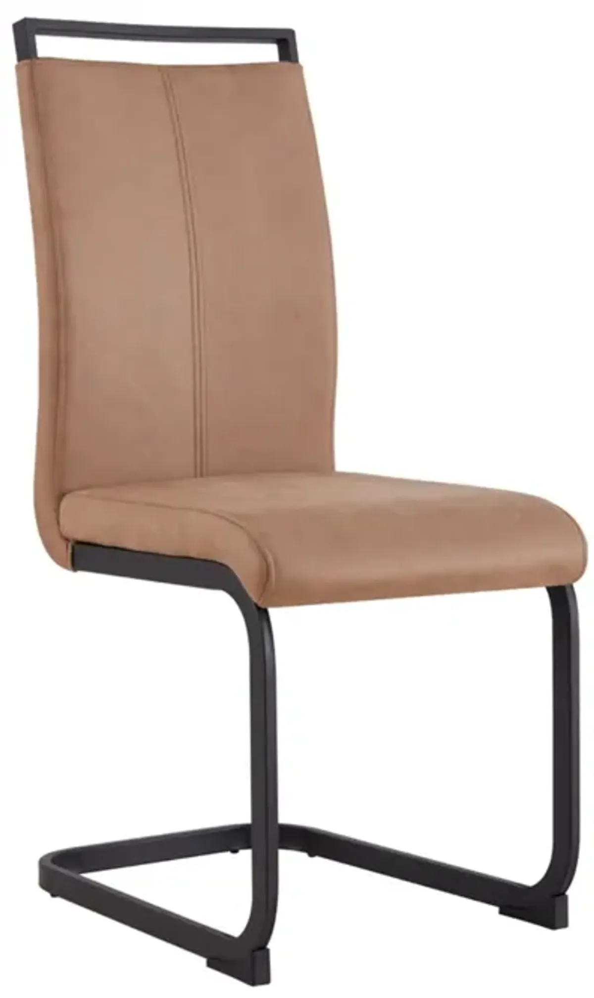 Hivvago Set of 4 Modern High Back Upholstered Side Chair with Cshaped Legs