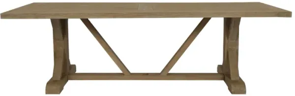 Coastal Teak 94" Trestle Dining Table