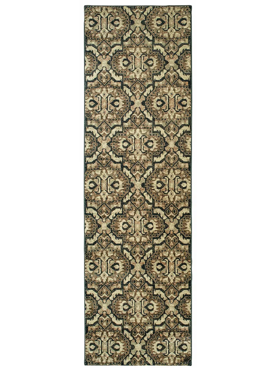 Raleigh 2'3" x 7'6" Brown Rug