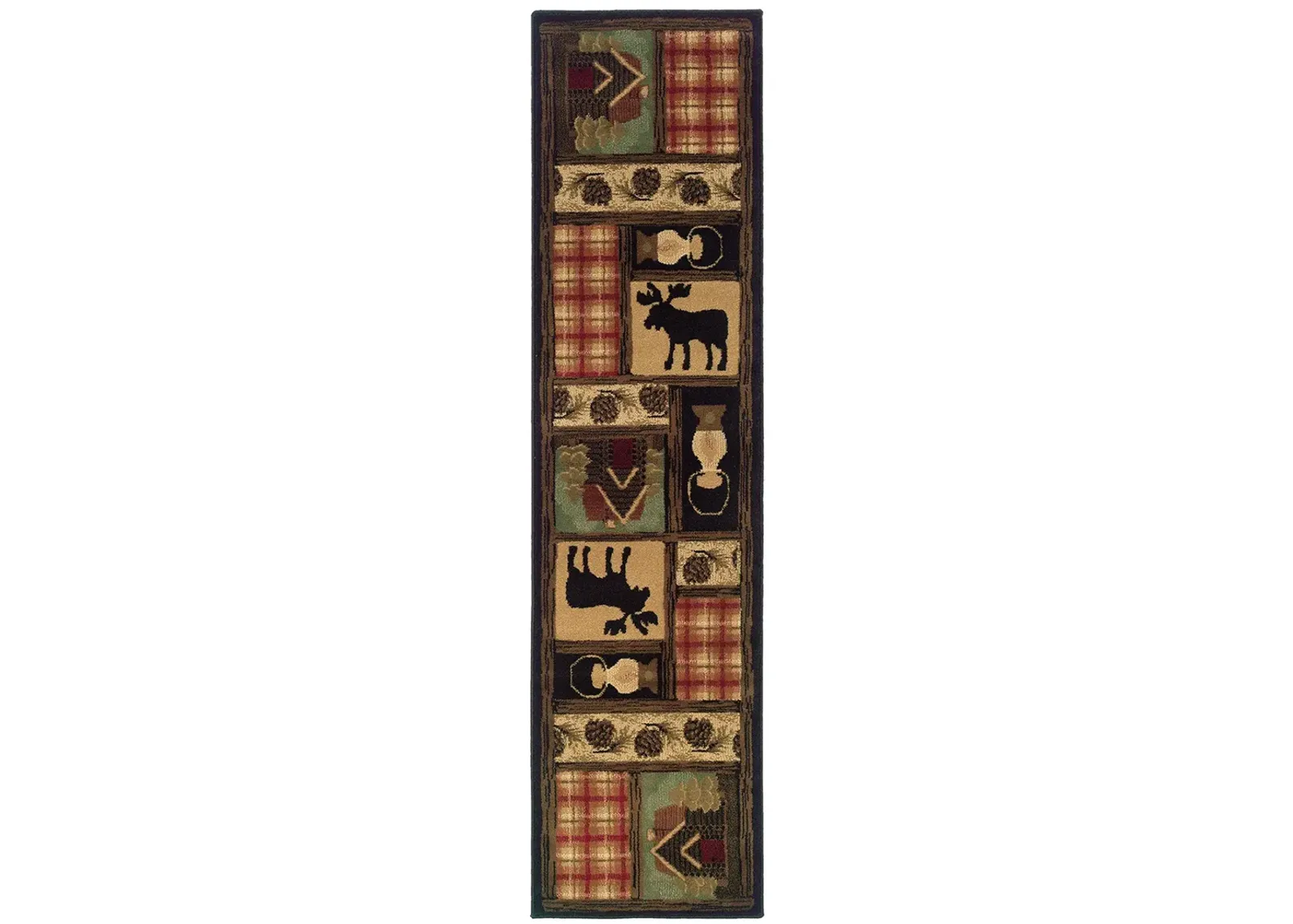 Hudson 1'10" x 7'6" Brown Rug