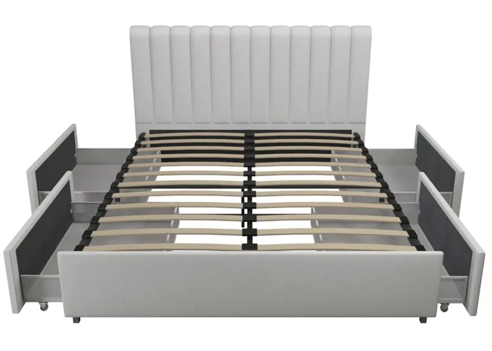 Brittany Upholstered Bed with Storage Drawers