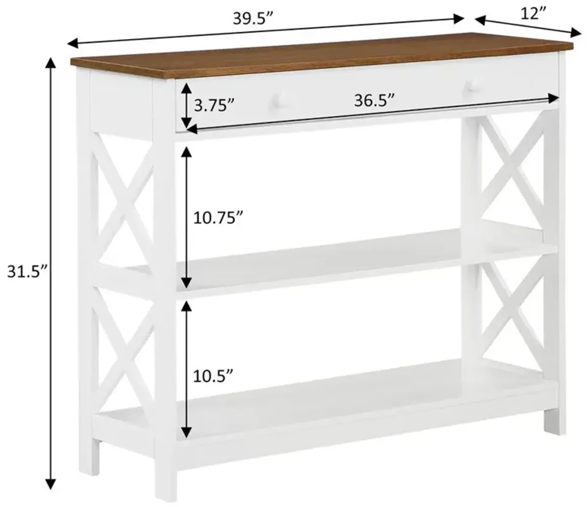 Convience Concept, Inc. Oxford 1 Drawer Console Table with Shelves