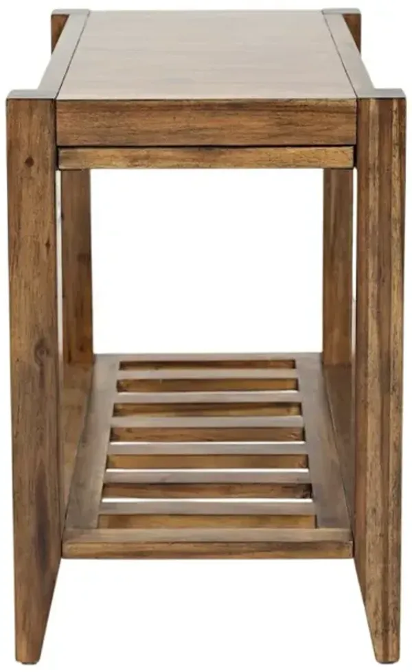 Jofran Beacon Street Modern Essential Solid Wood Chairside End Table