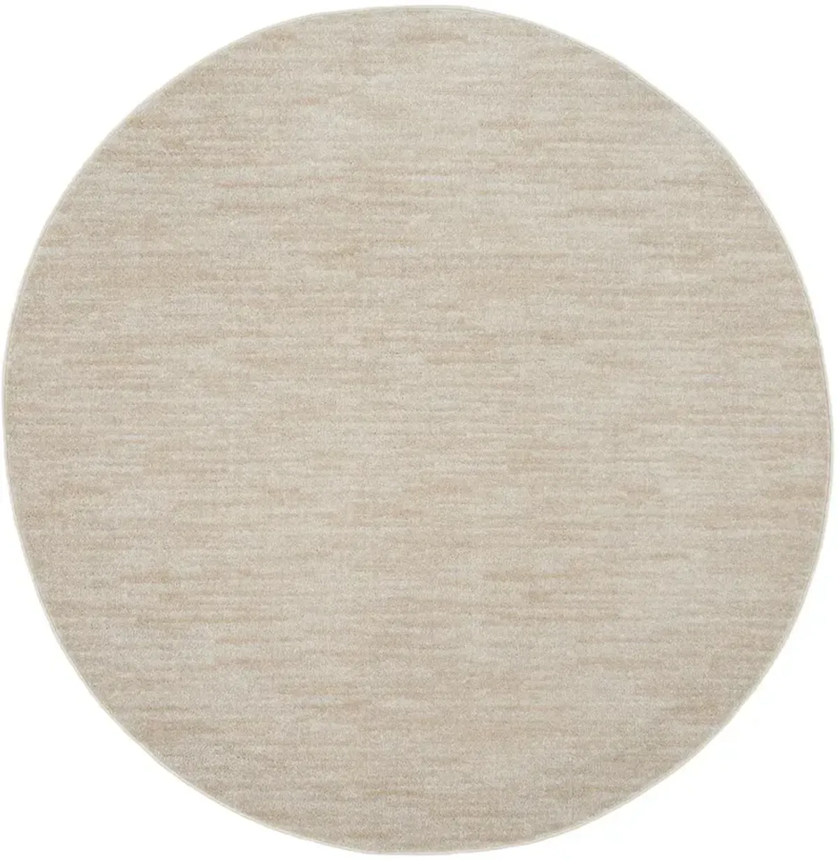 Nourison Essentials NRE01 Ivory/Beige 6' x Round Rug