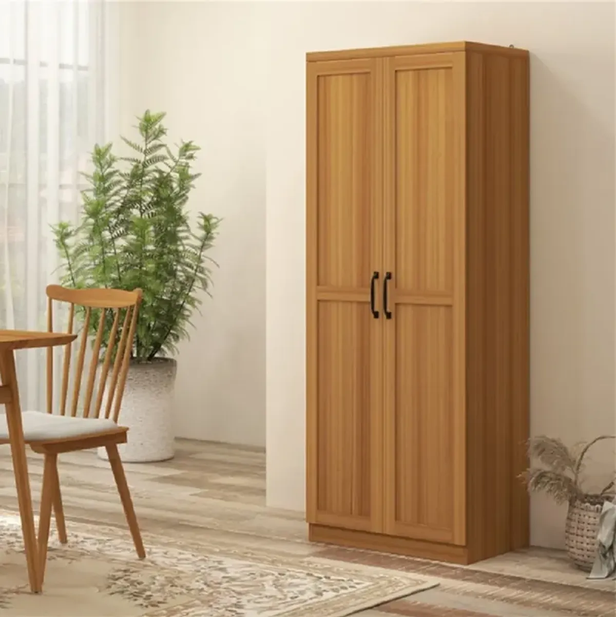 Kitchen Cabinet with Doors & Shelves – Space-Saving Storage for Pantry & Kitchen