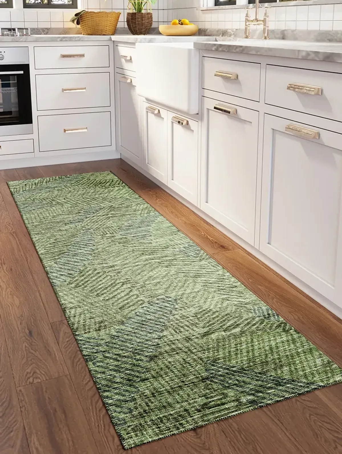 Sedona SN11 Moss 2'3" x 12' Rug