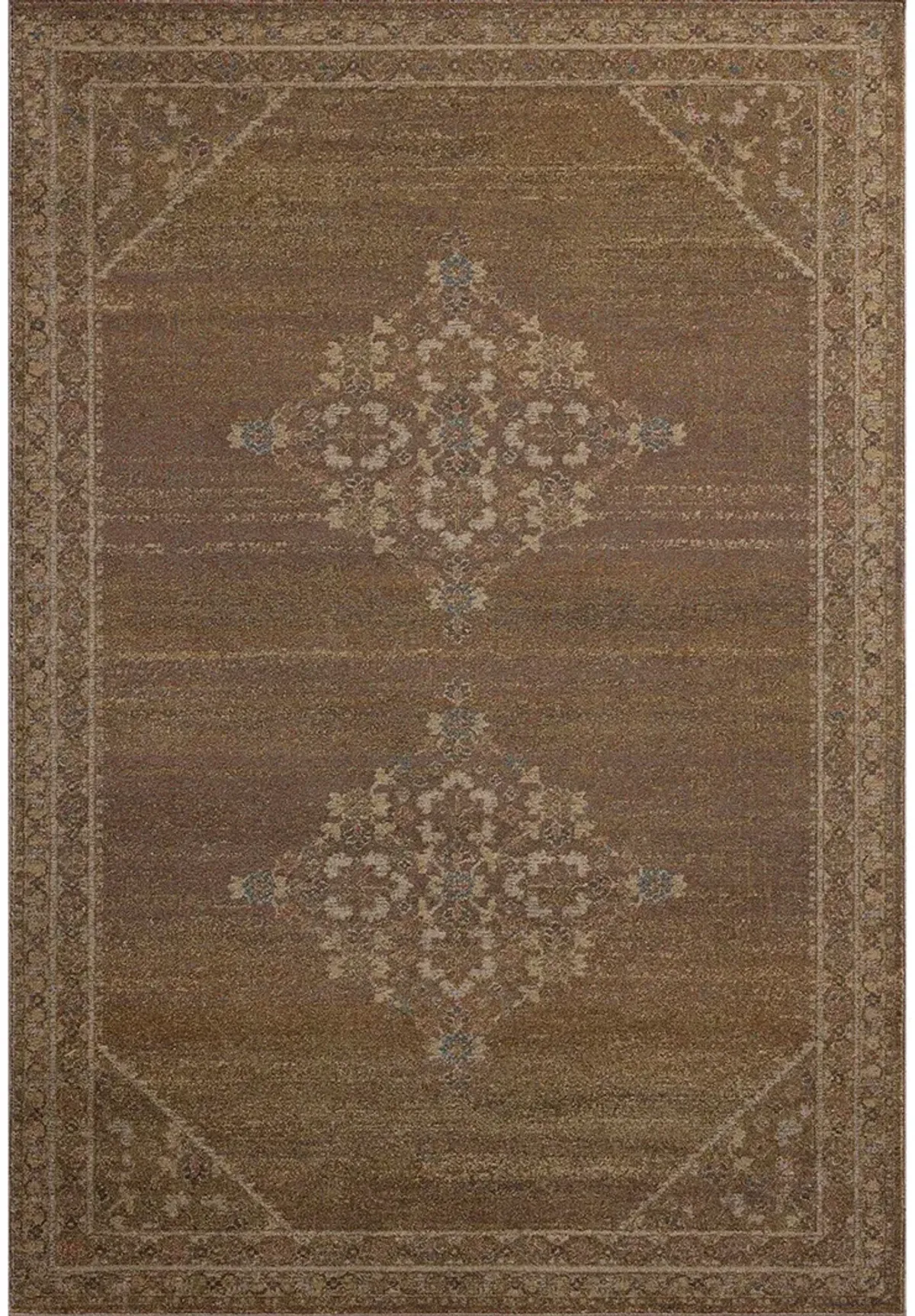 Mona Sunset/Natural 7'6" x 10' Area Rug by Magnolia Home by Joanna Gaines x Loloi