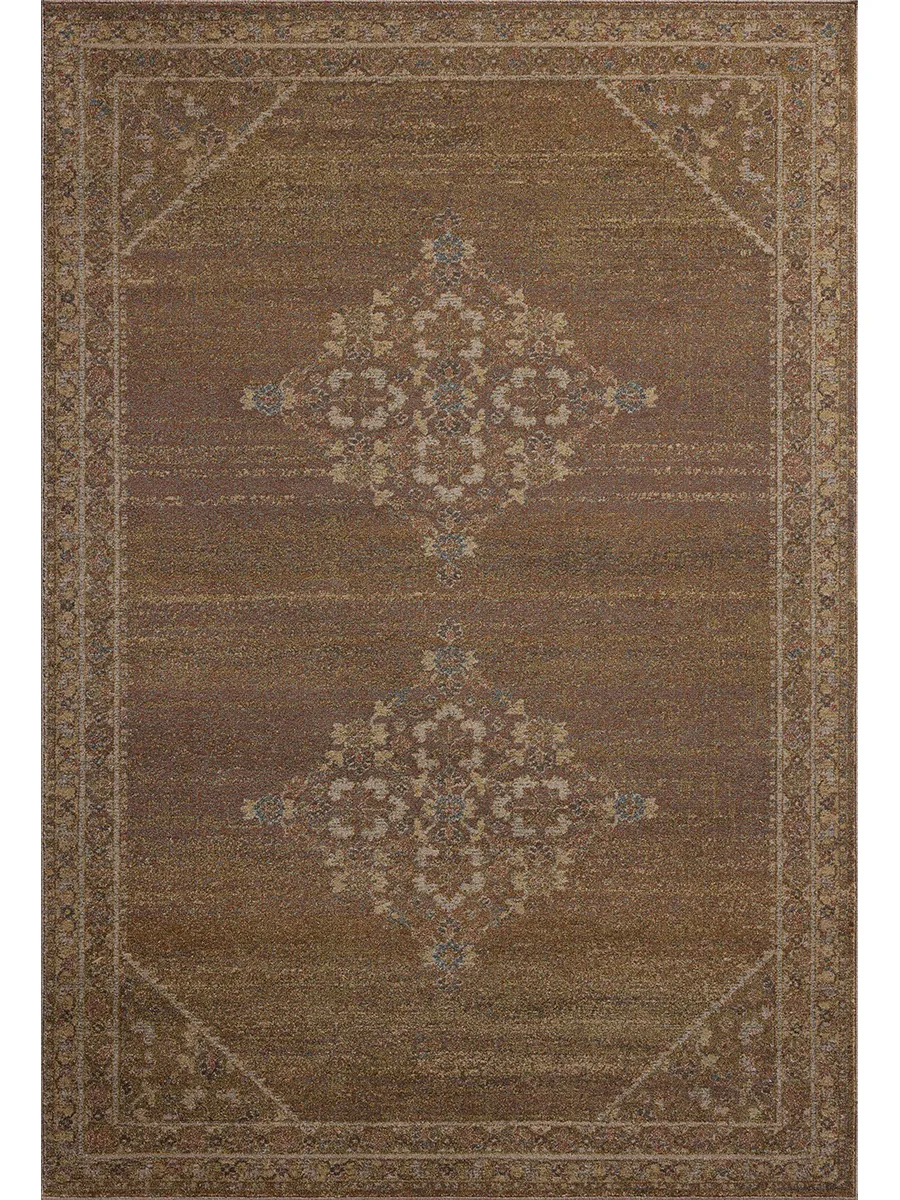 Mona Sunset/Natural 7'6" x 10' Area Rug by Magnolia Home by Joanna Gaines x Loloi