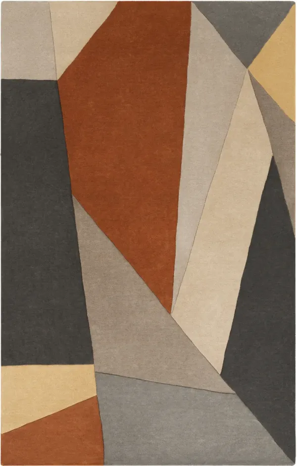 Forum FM-7224 6' x 9' Orange Rug