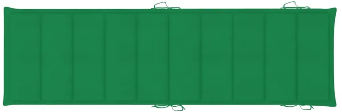 vidaXL Sun Lounger Cushion 73.2" Outdoor Patio Lounge Sunbe Pad Multi Colors Green